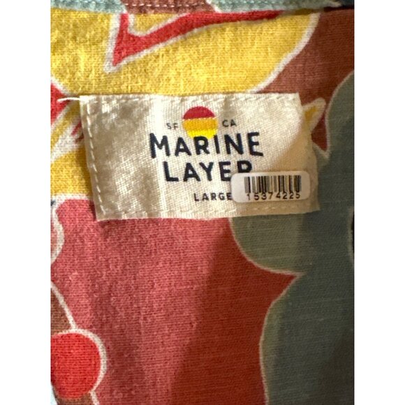 Marine Layer Colorful Floral Button Down Shirt - Picture 8 of 15